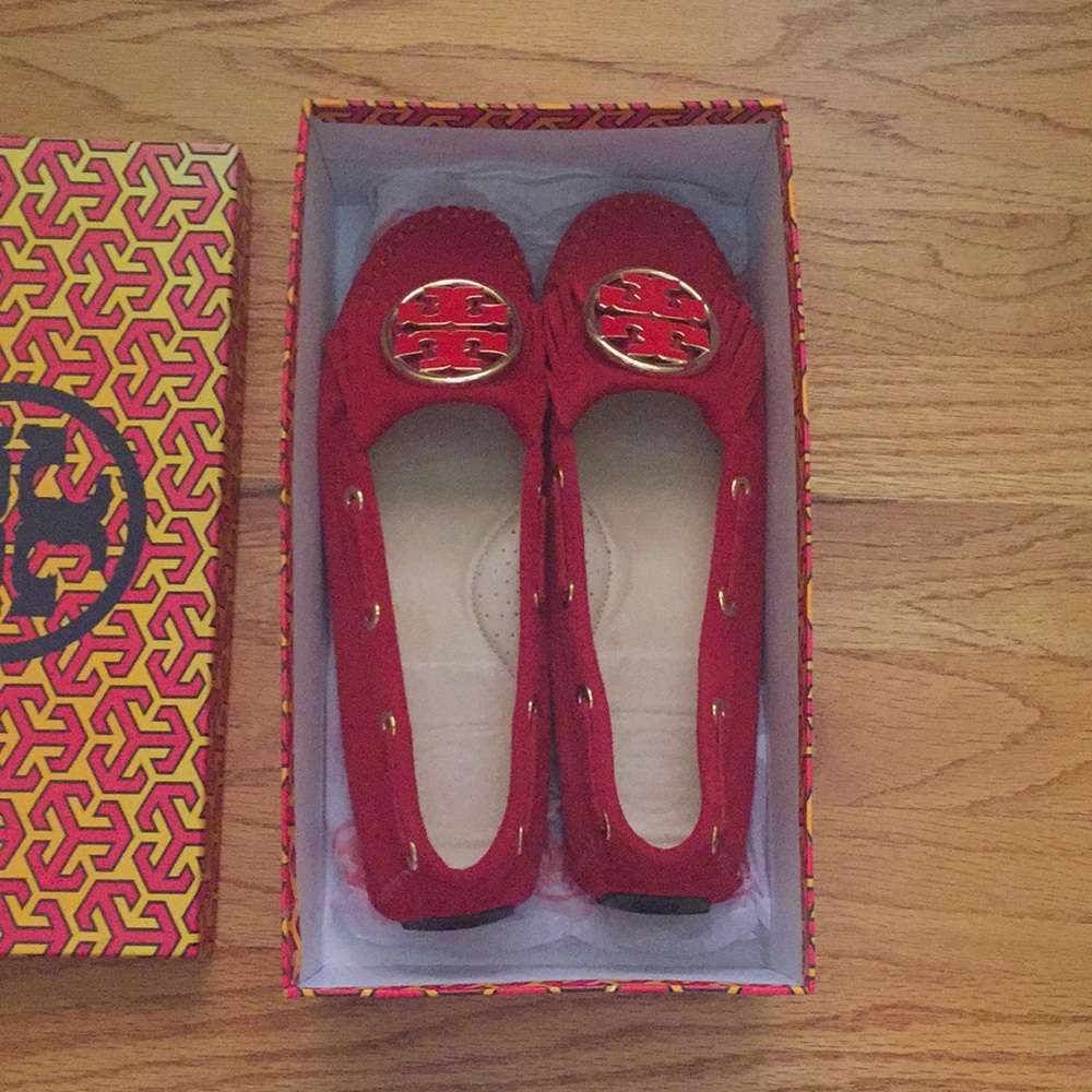 Tory Burch Suede Driving Loafers